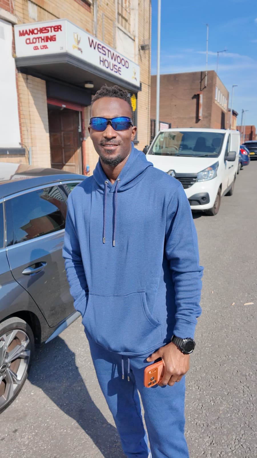 Cobalt Fleece Set — front