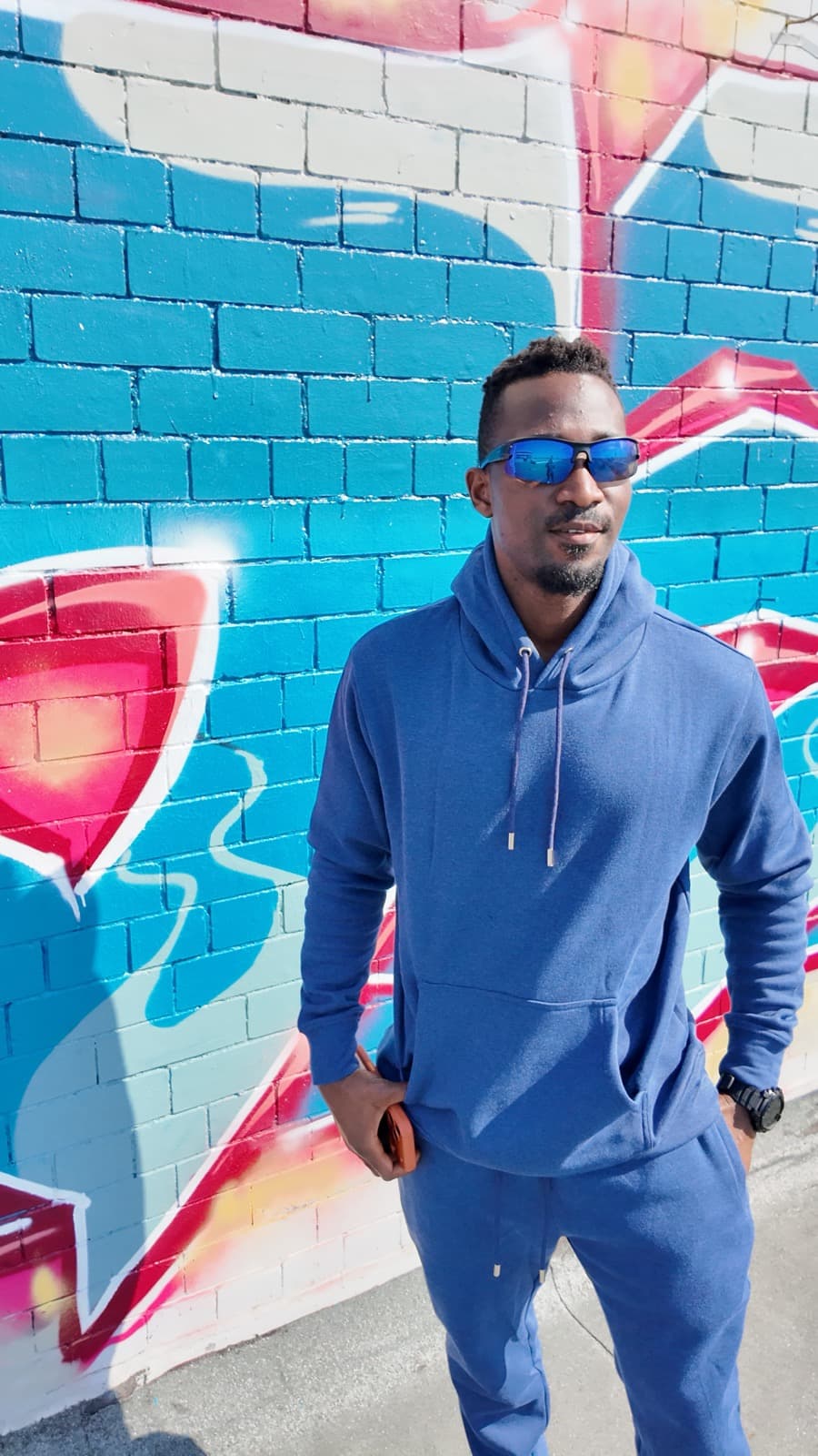 Cobalt Fleece Set — styled